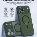 Faiono Magnetic for iPhone 17 Pro Case [Full Camera Protection][Military-Grade Protection][Compatible with MagSafe] Shockproof Protective Slim Phone Case for iPhone 17 Pro, Forest Green