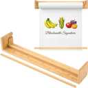 Wesiti 36 Inches Wooden Easel Paper Roll Holder Wall Mount 22 Lbs Load, Craft Kraft Butcher Paper Dispenser for Artwork, To-do Lists, Kitchen, DIY Drawing, Office Business, Grocery, Only Holder