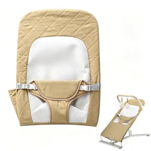 Replacement Bouncer Cover Compatible with Baby Delight Highland and Alpine Deluxe Bouncer, Fit for Baby Bjorn seat Cover, Soft and Breathable Cotton Polyester Ventilated Mesh, Machine Washable