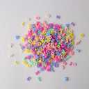500+ Pieces 9x12mm Big Large Alphabet Letter Beads A-Z Mixed Plastic Shape Loose Beads for Jewelry Making Bracelets Necklaces Key Chains (Macaron)