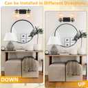 2-Lights Black and Gold Bathroom Light Over Mirror with Square Glass Shade and Metal Base, Gold Wall Vanity Lights for Bedroom, Stairs, Living Room, Hallway