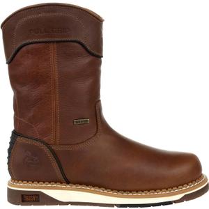 Georgia Boot Men's AMP LT Wedge Waterproof Pull On Work Boots (9, Brown)