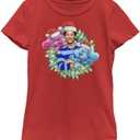 Nickelodeon Kids' Blue Christmas T-Shirt (Medium, Red)