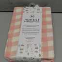 DILIMI Fitted Crib Sheets for Baby Boys and Girls, Ultra-Soft Breathable Baby Crib Sheet Fits Standard Crib and Toddler Mattress, Pink Checkered