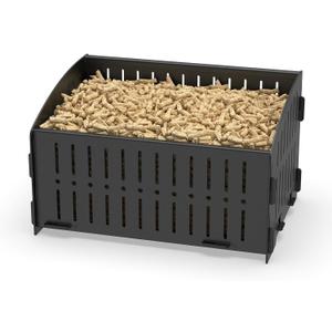 Small Pellet Basket, Portable Pellet Burner Basket for Fireplaces and Wood Stoves, Emergency Camping Stove, 11.5  8  6.7inch