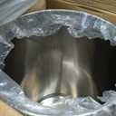 35 Lbs Stainless Steel Dog Food Storage Container with Airtight Wooden Lid & Ceramic Bone Handle, Large Metal Dog Food Bin, Pet Treat Jars for Dogs & Cats, Keep Fresh, Easy to Clean