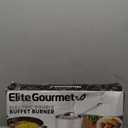 Elite Gourmet EDB-302BF Countertop Double Cast Iron Burner, 1500 Watts Electric Hot Plate, Temperature Controls, Power Indicator Lights, Easy to Clean, Black