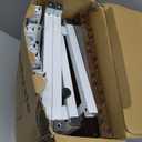 30 Gallon Rimless Fish Tank Stand with Shelf for Storage, 2 Tiers Metal Aquarium Stand, Breeder Tank Turtle Reptile Terrariums Stand Rack for Home Office, 30" L x 12" W x 20.5" H, White