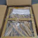 Gold Curved Wedding Arch Backdrop Stand, Half Moon Arch Balloon Stand for Wedding Party Baby Shower Birthday Ceremony Christmas Decoration (6.2FT&7.8FT)