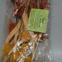 Artificial Bush Mini Ball Flowers, Faux Billy Button Thistle Globe Echinops Bouquet Floral, Fake Silk Greenery Plants for Home DIY Decor,A Pack of 2,Apricot and Coral Gold