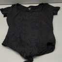 Avidlove Women's Short Sleeve Bodysuits Sexy Square Neck Body Suit Mesh Double Lined Tshirt Leotard Tops Going Out XL