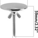 Kitchen Sink Hole Cover, TTZEZE Faucet Hole Cover Stainless Steel Kitchen Sink Tap Hole Plate Stopper Cover Blanking Metal Plug for Leakage Prevention (Silver)