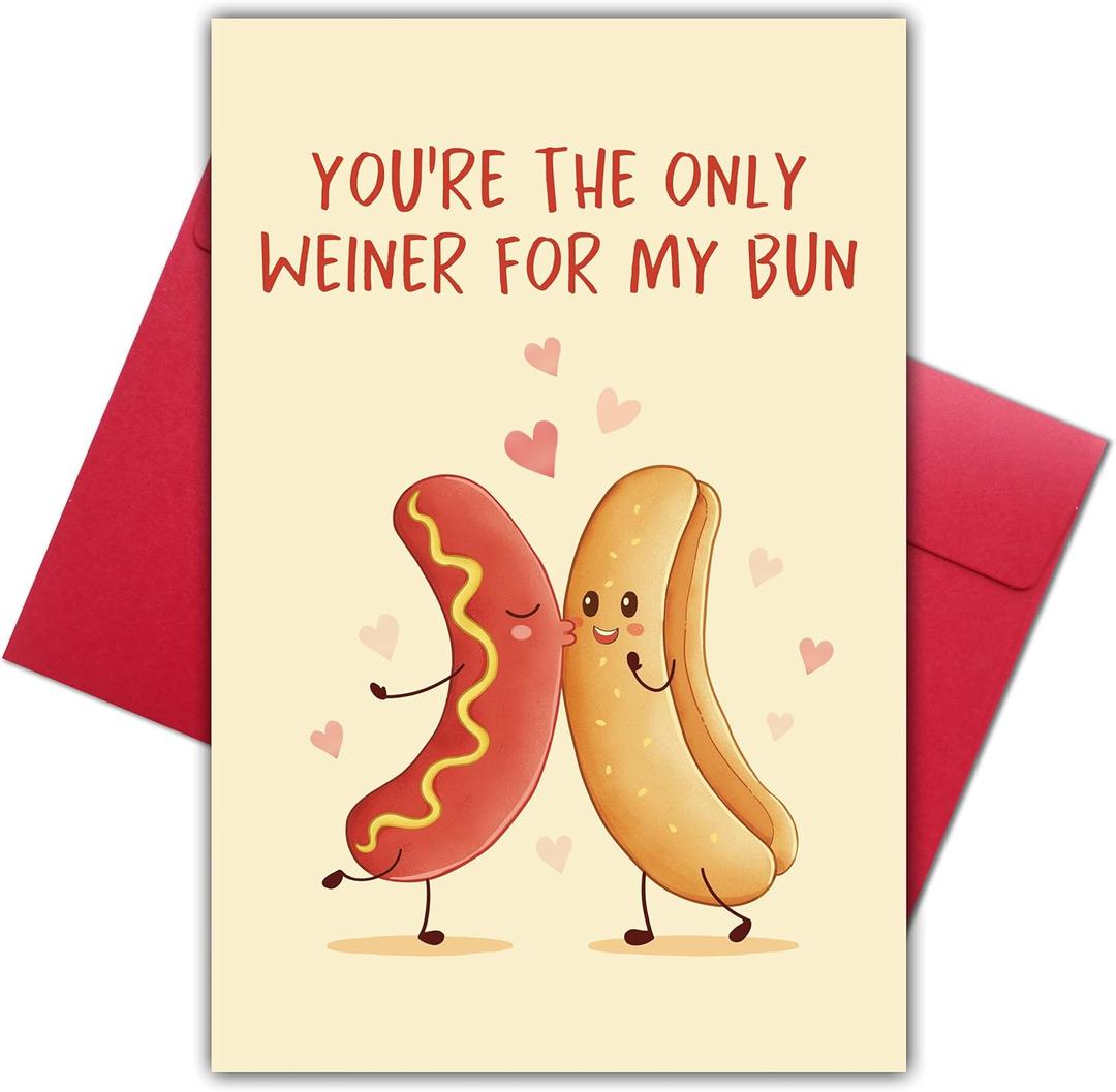 10 x Funny Valentines Day Card Gifts for Him Boyfriend Husband, Anniversary or Valentines Day Card Gift for Men Partner, You're The Only