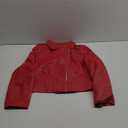 RED Stylish Women's Leather Crop Jacket L
