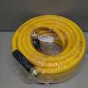 1/2 Inch x 50ft. Hybrid Air Hose with 1/2 in. MNPT Ends and Bend Restrictors, 3PCS 1/2 Air Coupler and Plug Kit, Air Compressor Hose Fittings and Accessories