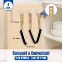 3 x Crevice Cleaning Brush - Grout Scrub Brush, House Cleaning Supplies, Gap Cleaning Tools, Home Essentials, Gifts for Women Men, Hard Bristle Crevice Cleaner Brush for Household Use, Bathroom (3PCS)