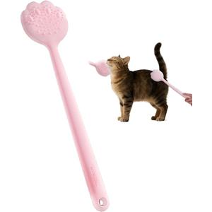 Cat Interactive Head & Tail Base Massage Wand, Mimics Cat Tongue Papillae & Grooming Behavior, Delivers Deep Massage & Gentle Patting. For Adult Cats Only. Prevents Scratches and Builds Bond