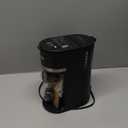 Mini Single Serve Coffee Maker for K Cup and Ground Coffee, Fast Brew One Cup Coffee Machine with Descaling Reminder and Water Window, 6 to 12 oz. Brew Sizes, Black (9.45 Inches)