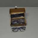 JJWELL 3 Pack Reading Glasses for Men Blue Light Blocking with Spring Hinge, Anti Eyestrain/Dryness/UV Large Wide Square Readers for Men, Two Tone Computer Reader Glasses Eyeglass(1.75 Strength)