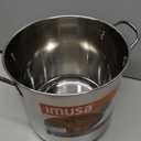 IMUSA 16Qt Stainless Steel Stock Pot with Lid, Large Cooking Pot for Soups, Boiling Seafood, Pasta, Stews, and Family Meals