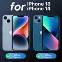 TAURI 2-in-1 Magnetic for iPhone 13 Case, [Designed with Magsafe] with Screen Protector, Shockproof Case for iPhone 13/14, Black