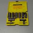 TOPEC 10PCS Deep Lug Nut Remover Heavy Duty, 1/2" Drive Impact Wheel Lock Removal Kit, Spiral Type Lug Nut Removal Tool for Removing Stripped, Broken, Damaged, Rounded Bolts, Nuts & Screws