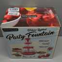 Nostalgia Countertop Retro Lighted Party Beverage Fountain  1.5 Gallon Capacity, 3-Tiered Cascading Tower with LED Base - Perfect for Punch, Juice, Wine, Champagne & More