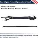 Rear Tailgate Power Liftgate Actuator Hatch Fit for Cadillac SRX 2010-2016 Liftgate Lift Supports Struts | Replace 20928645 23429744 22745511 25989773 |only fit the Models with Power Lift (TB5)