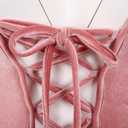 Drofe Bunny Costume Women Bunny Girl Senpai Cosplay Anime Role Costume Bodysuit Set (Pink, XL)