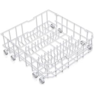 WD28X10384 Lower Rack Assembly for GE Dishwashers Rack Replacement, Replaces WD28X10166 AP5788827 PS8746204 WD28X10165 WD28X10206 WD28X10309, Includes 8 Rollers, 22.2"D x 21.3"W x 7.3"H