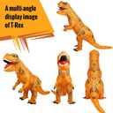 viwzon Inflatable Dinosaur Costume Adult & Kid, Blow Up Trex Costume for Parties Cosplay Funny Inflatable Suit