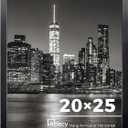 Annecy 20x25 Picture Frame Black（1 Pack）, 20 x 25 Picture Frame for Wall Decoration, Classic Black Minimalist Style Suitable for Decorating Houses, Offices, Hotels
