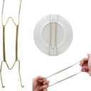 6 Inch Plate Hangers for Walls Plate Dish Hangers Stainless Steel Decorative Invisible Plate Hangers Holder, Wall Hooks Home Decor