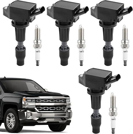 KAX Pack of 4 Ignition Coil Set for Hyundai Sonata 20152019 2.4L/2.0T/2.0L, Kia Sportage 20172022, Optima 20162020 2.4L/2.0T/2.0L, Sorento 20162020 2.4L/2.0T, Santa Fe Sport 20162018, UF764