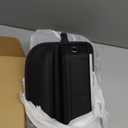 Universal Fit Premium Leather Car Seat Gap Filler Organizer, Center Console Organizer with Card Slots, Clever Gifts for Car SUV Truck Owners (Black, 2 Pack)