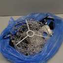 Acrylic Chandelier Shade, Ceiling Light Shade Beaded Pendant Lampshade with Crystal Beads and Chrome Frame for Bedroom, Wedding or Party Decoration, Diameter 8.7'' 3 Tiers