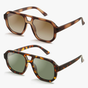 livho Trendy Polarized Square Aviator Sunglasses Women Men Square Eyewear Frame, Retro Sun Glasses for Women Men 2025 Shades