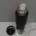 HYDROWION 32oz Stainless Steel Water Bottle(Cold for 48 Hrs, Hot for 24 Hrs),Double Wall Vacuum Insulated Water Bottle with Straw Lid, Spout Lid and Flex Cap, Fit in Any Car Cup Holder,Black