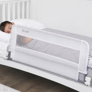 Regalo Safety Swing Down Crib Rail for Toddlers, 33" Baby Bed Rail Guard with Reinforced Anchor Safety System, Convertible Crib Bed Rail, White