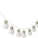 Fun Express 4 Ft. 11" White & Silver Lightbulb String Lights, Pack 2