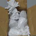 Metallic Balloon Weights, Birthday Party Favors, Novelty and Gag Gifts, 5.5" Inches, 12-Pack (White)