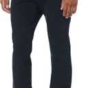 Essentials Men's Athletic-Fit Casual Stretch Khaki Pant, Black, 30W x 29L