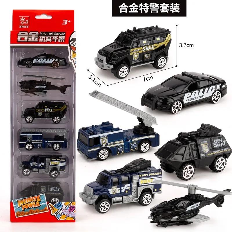 Diecast Construction Truck Toys, 6 Pack Mini Car Model Sand Vehicles Set for Boys Ages 3 4 5 6 7, Kids Toddlers Birthday Party Favors and Goodie Bags Stuffers