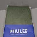 MIULEE Olive Green Velvet Curtains 96 inches 2 Panels - Pinch Pleated Luxury Room Darkening Blackout Window Drapes for Bedroom Living Room Thermal Insulated Super Soft, Back Tab Rod Pocket