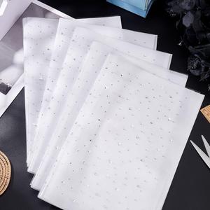 FINGERINSPIRE 6 Sheet Glitter Hotfix Rhinestone Iron on Crystal Rhinestone Decals 2 & 3.5mm Flat Round Rhinestones Transfers Patches Sparkle Decals for Woman Man T-Shirt Jeans Clothing Embellishment