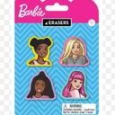 Barbie Erasers 4 Erasers Pack of 5 (ages 5+)