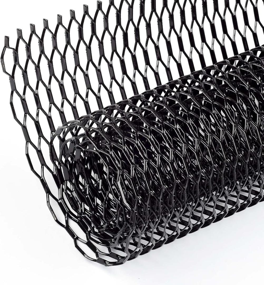 AggAuto Universal 40"x13" Car Grill Mesh - Aluminum Alloy Automotive Grille Insert Bumper Honeycomb Hole 10x38mm, One of the Most Multifunctional Shape Grids Orange