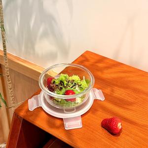 R.repad yay 12oz Round Glass Food Containers With Lids, Small Round Glass Meal Prep Containers set,1.5 Cup Small Clear Food Storage Bowls BPAFree, Microwave, Dishwasher, Freezer Safe（White）