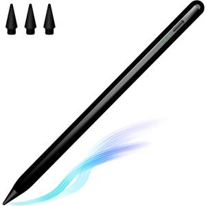 Stylus Pen for Apple iPad - iPad Pencil with Palm Rejection & Tilt Sensitive Compatible with 2018-2024 iPad 10th 9th 8th 7th 6th iPad Pro 11/12.9 Inch iPad Air 5th 4th 3rd iPad Mini 6th 5th Generation (Black)