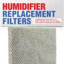 LifeSupplyUSA Humidifier Filter Replacement Evaporator Pad with Wick Compatible with Skuttle A04-1725-051, 2001, 2101, 2002, 2102 White-Rodgers, Goodman (1-Pack)